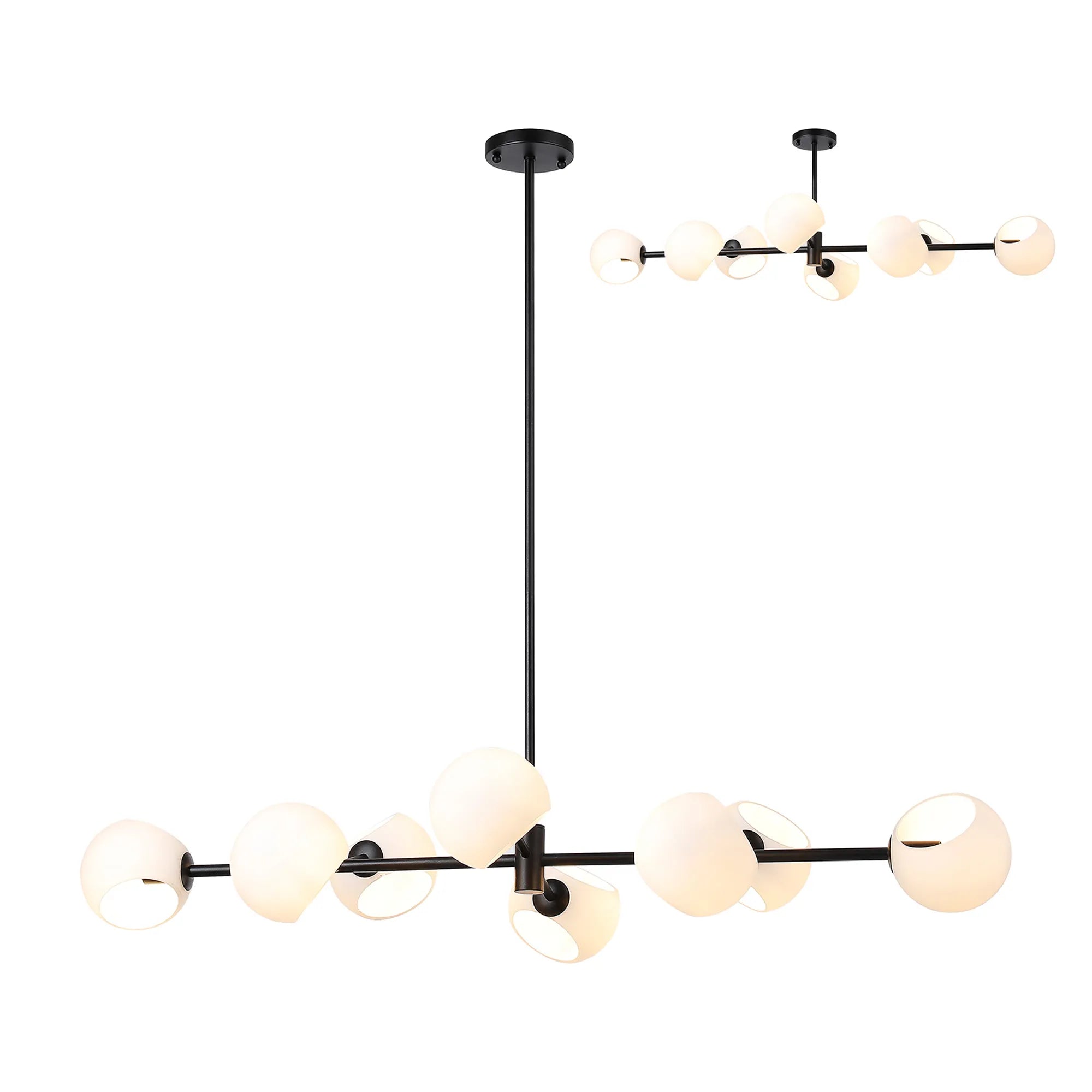 Delmar 8Lt Adjustable Linear Pendant - Various Colours