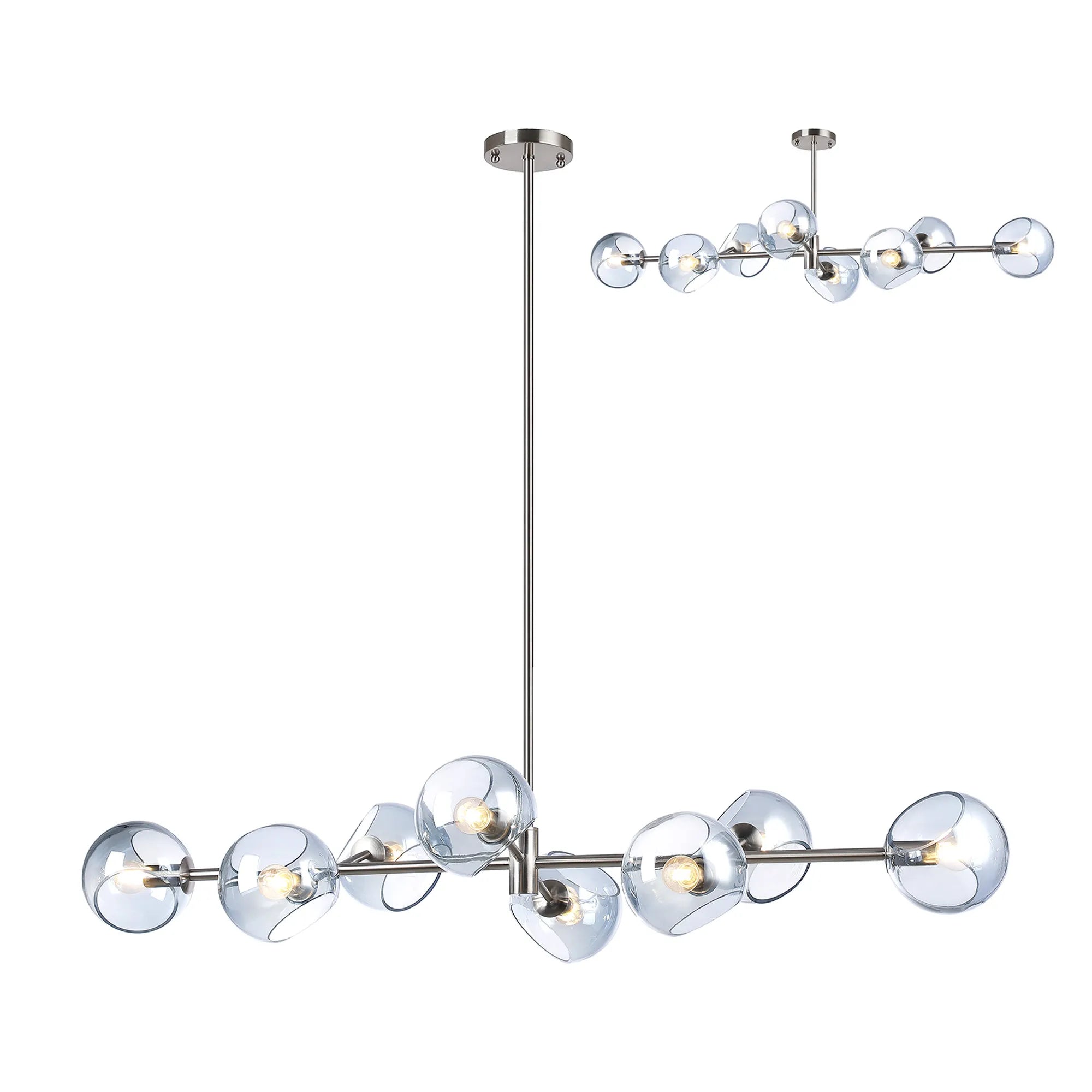 Delmar 8Lt Adjustable Linear Pendant - Various Colours