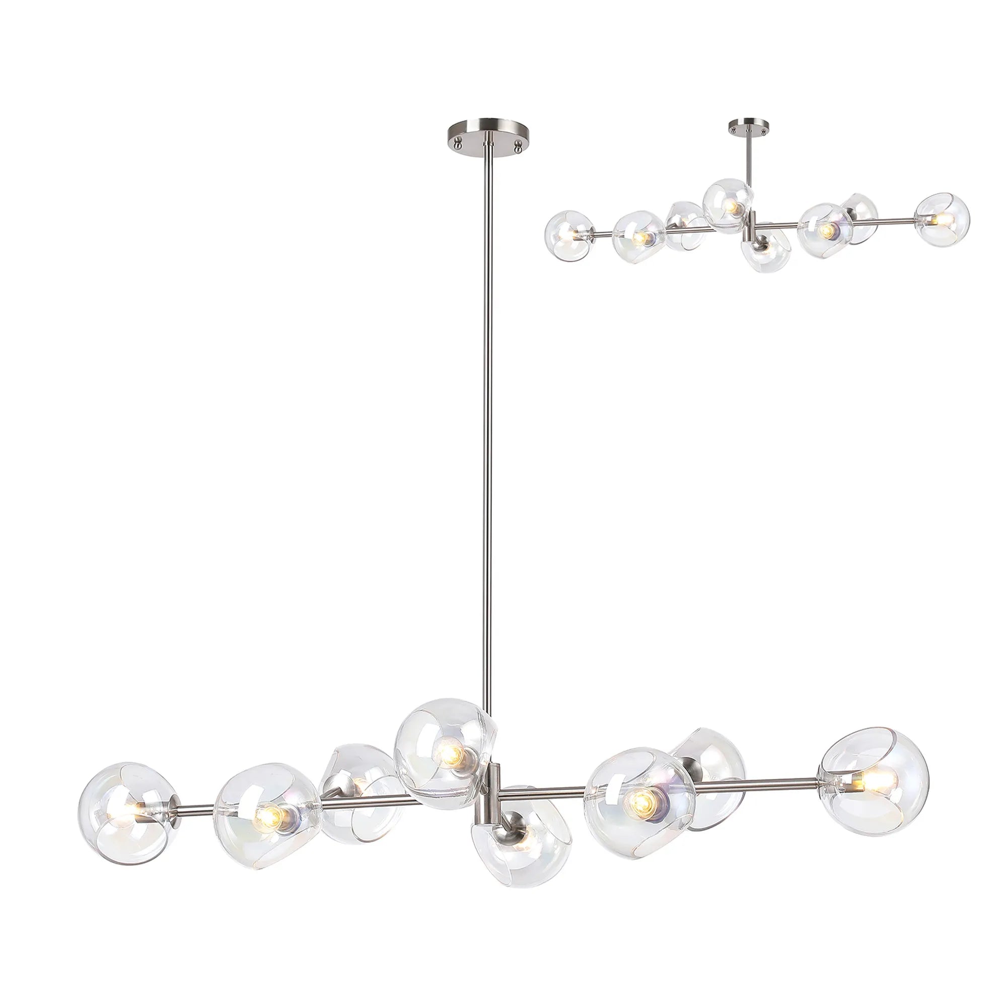 Delmar 8Lt Adjustable Linear Pendant - Various Colours