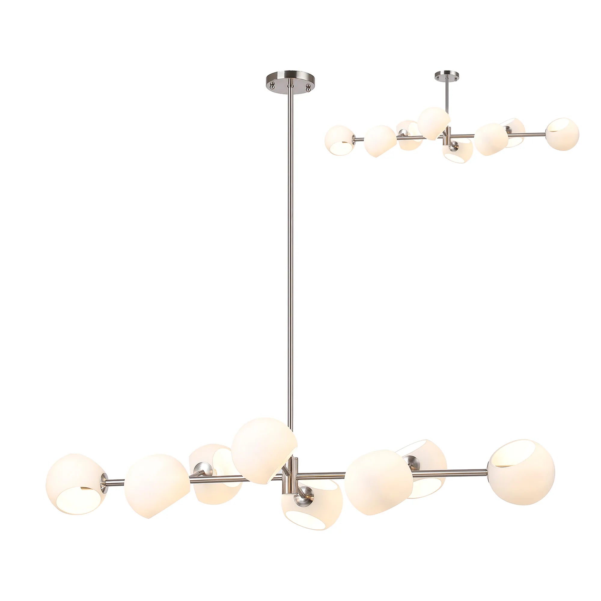 Delmar 8Lt Adjustable Linear Pendant - Various Colours