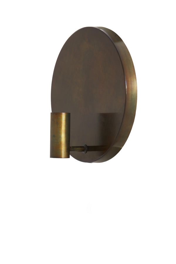 Disc Wall Lamp - Gold & Grey Finish