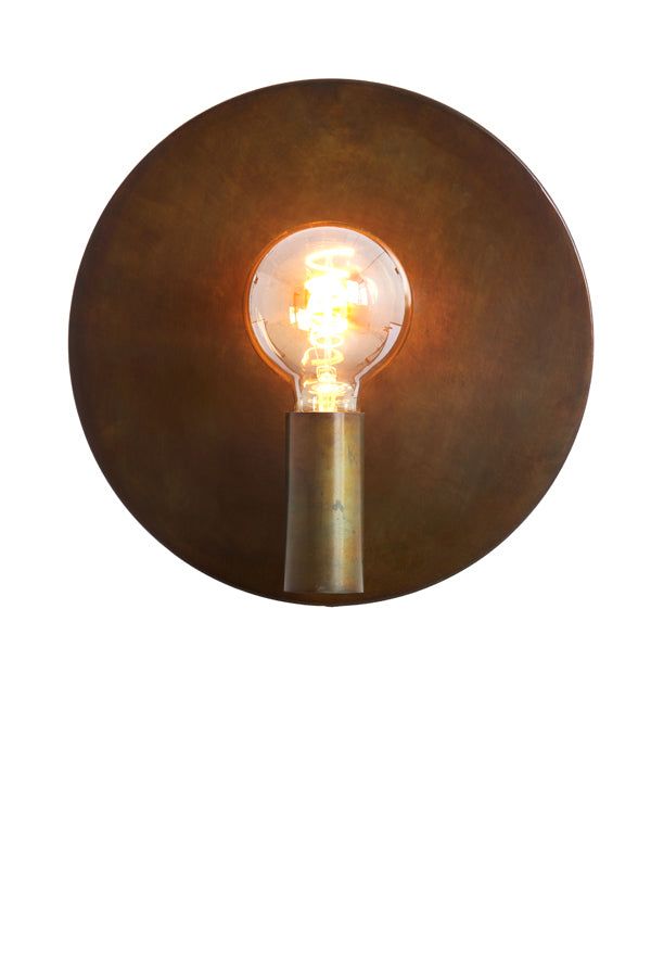 Disc Wall Lamp - Gold & Grey Finish