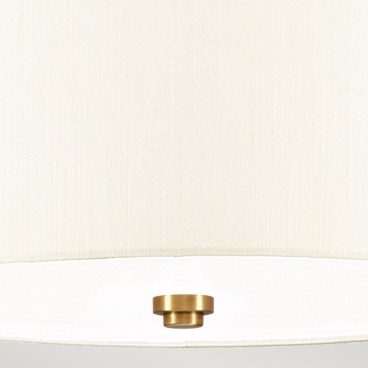 Fletcher Flush - In Various Sizes & Finishes Ivory Shade E27