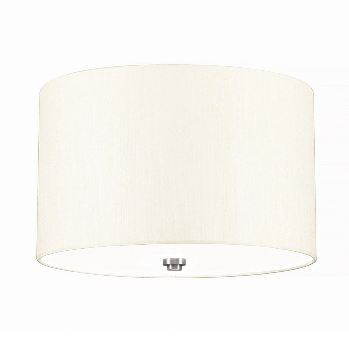 Fletcher Flush - In Various Sizes & Finishes Ivory Shade E27