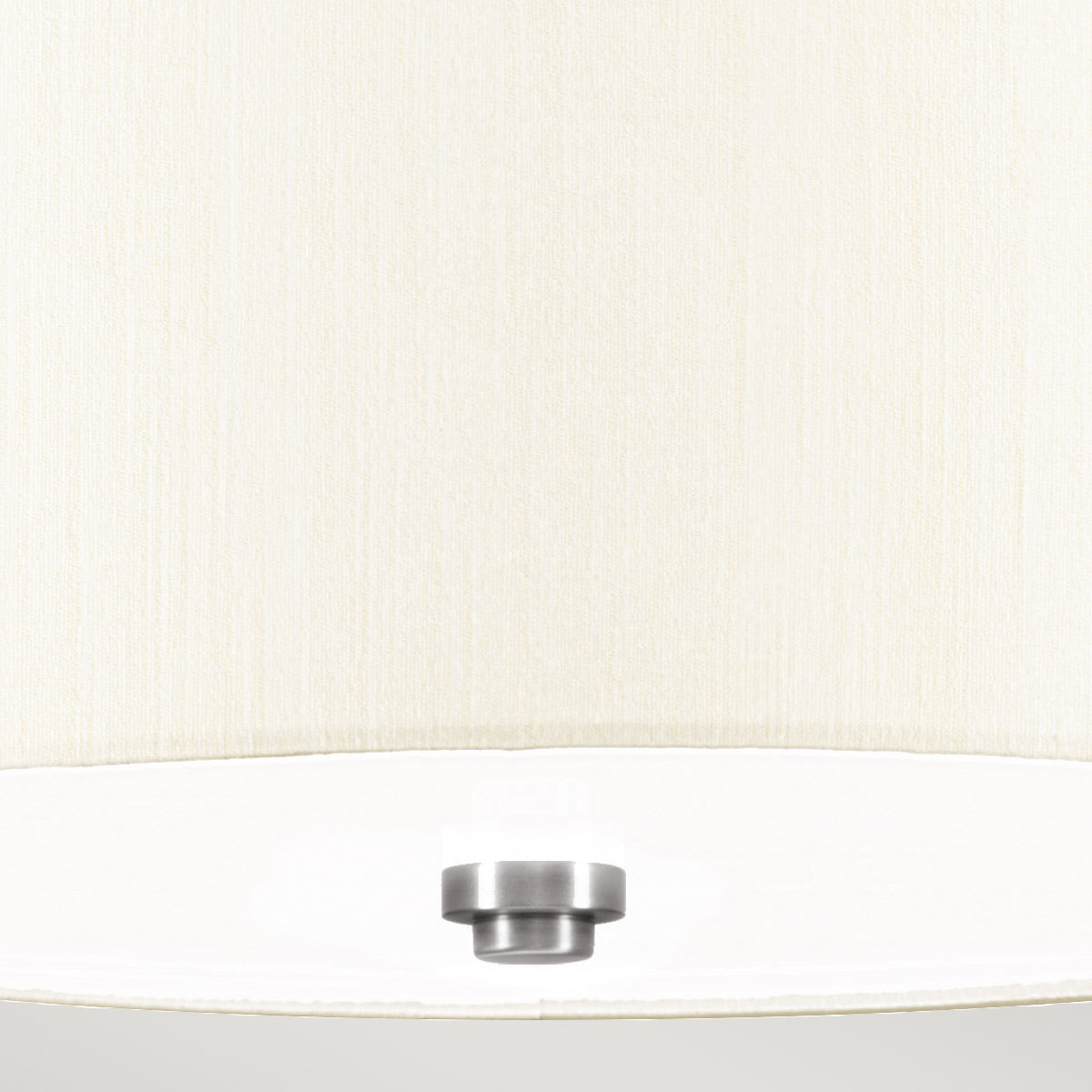 Fletcher Flush - In Various Sizes & Finishes Ivory Shade E27