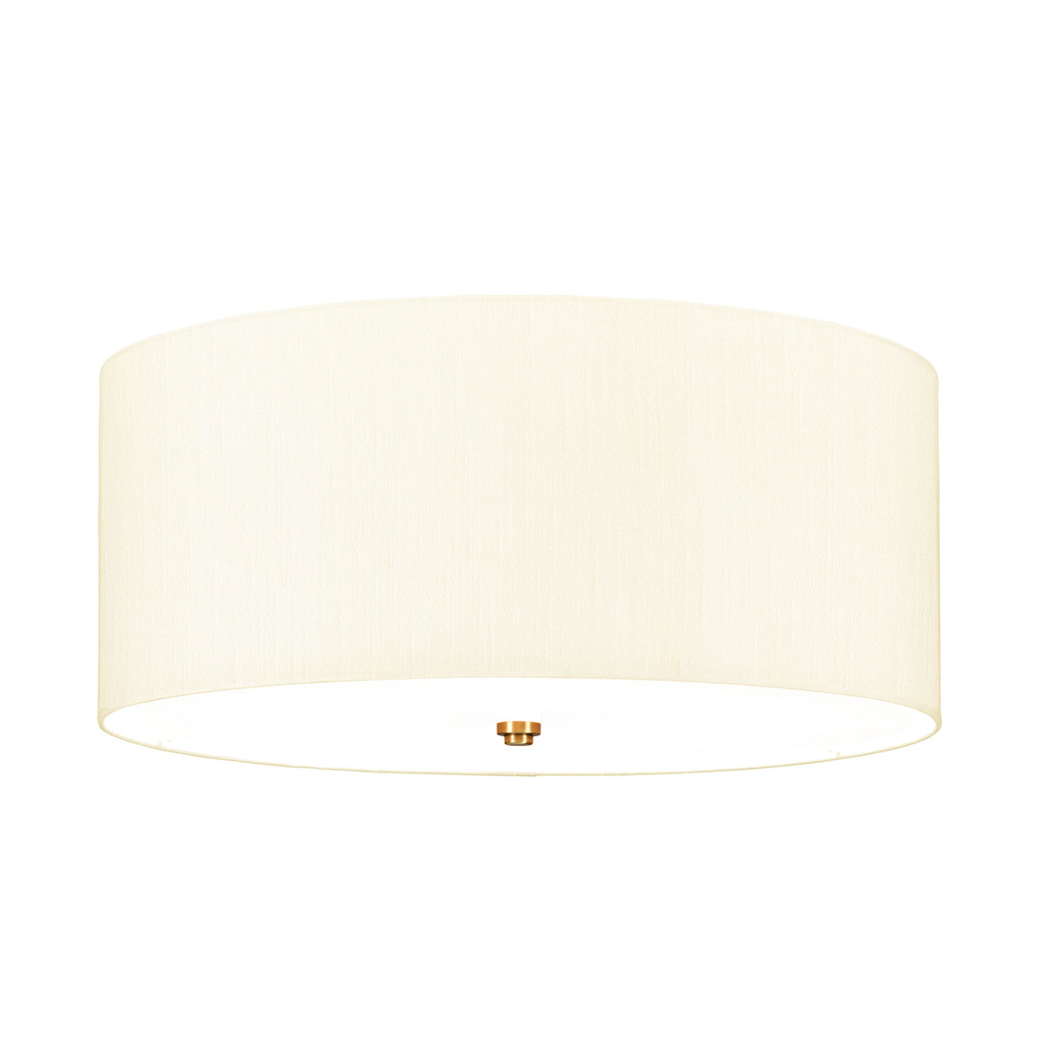 Fletcher Flush - In Various Sizes & Finishes Ivory Shade E27