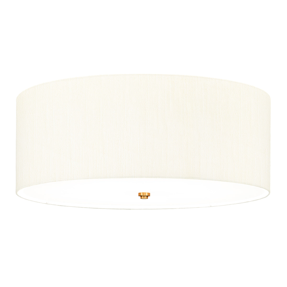 Fletcher Flush - In Various Sizes & Finishes Ivory Shade E27