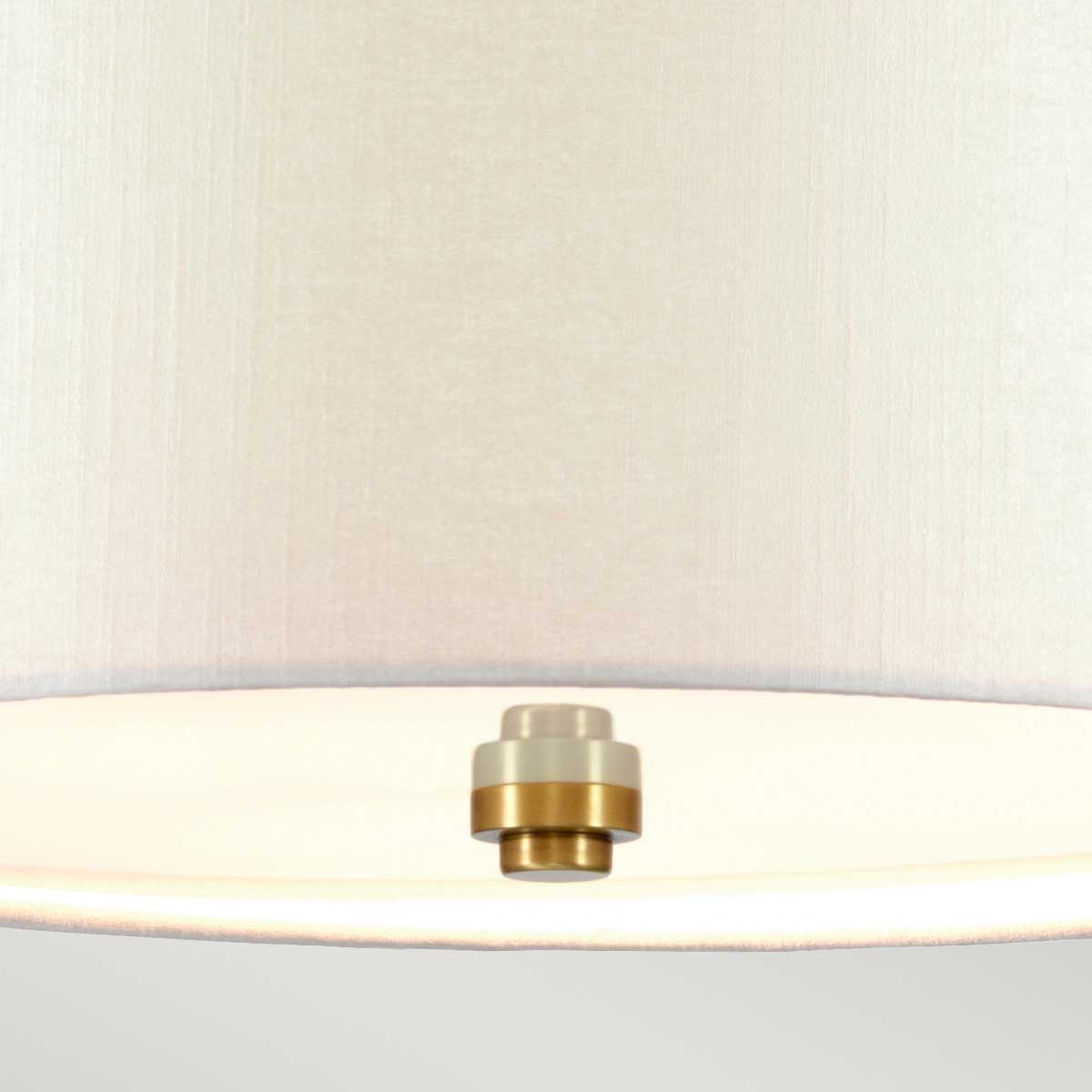 Fletcher Flush - In Various Sizes & Finishes Ivory Shade E27