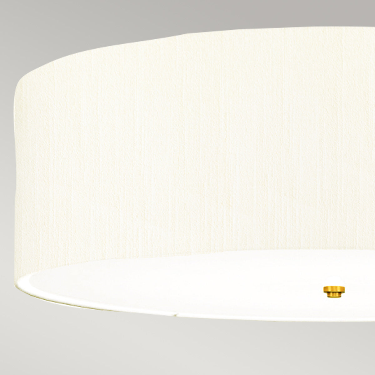 Fletcher Flush - In Various Sizes & Finishes Ivory Shade E27