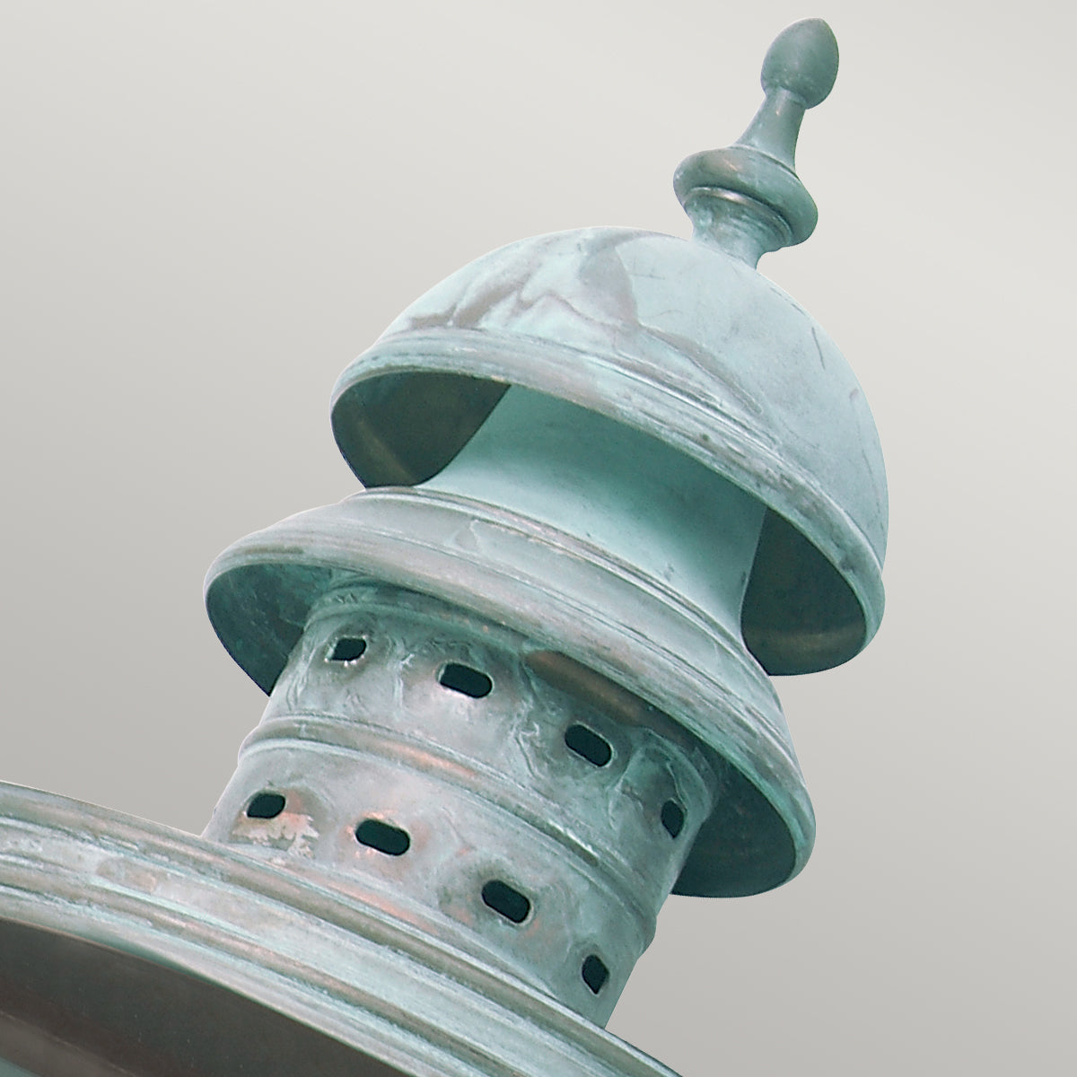 Downing Street Wall Lantern – Verdigris Finish