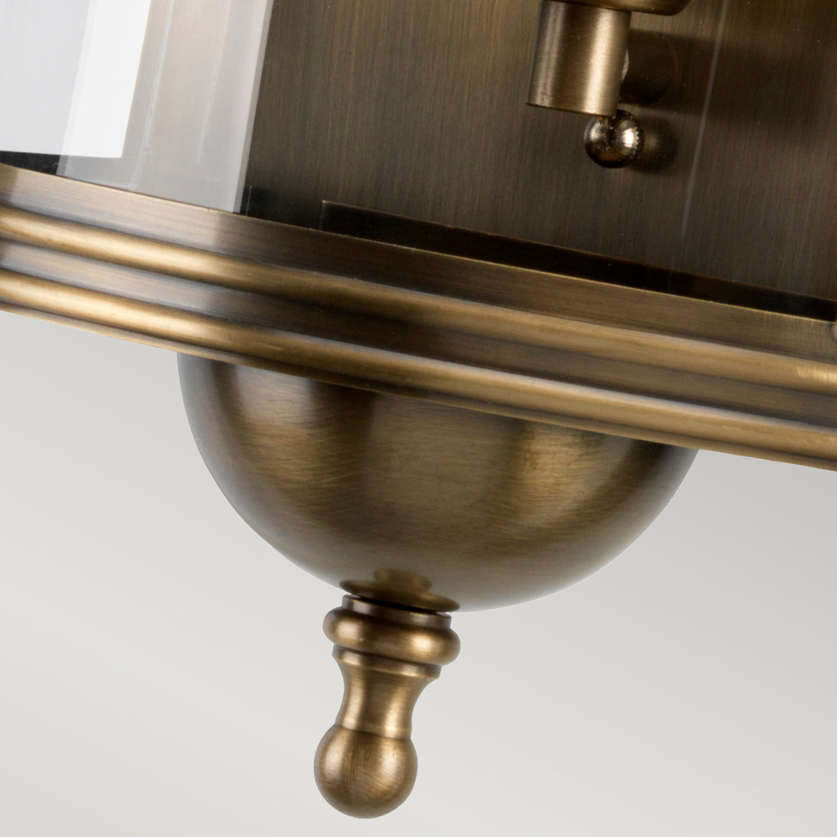 Downing Street Wall Lantern – Aged Brass Finish