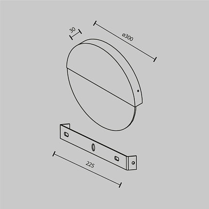 Jupiter LED Wall Light - Brass/Marble