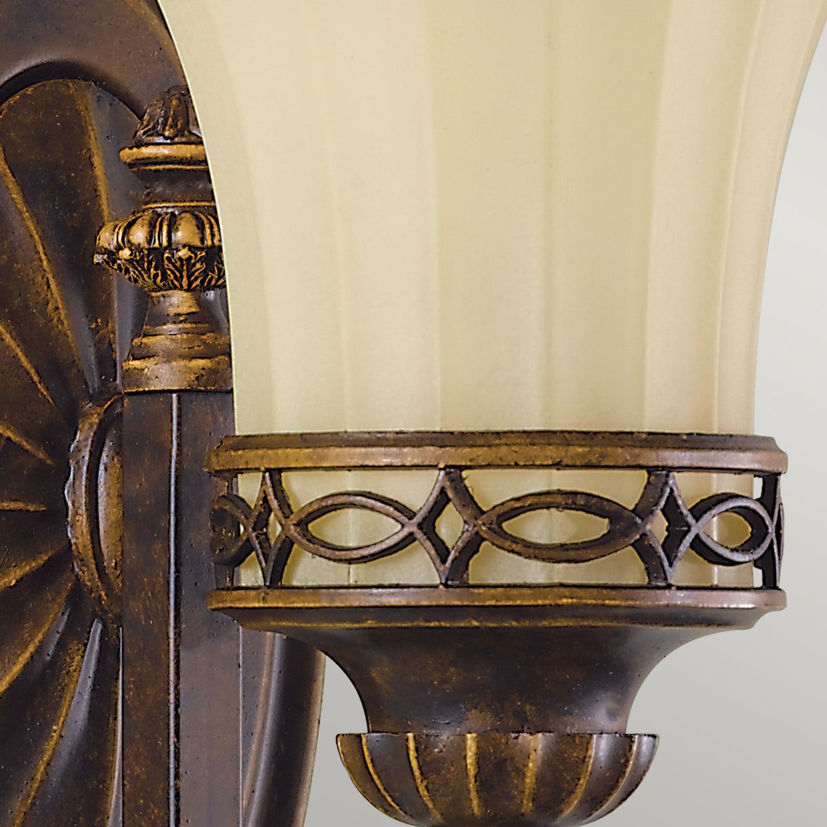 Drawing Room 1Lt Wall Light - Walnut Finish