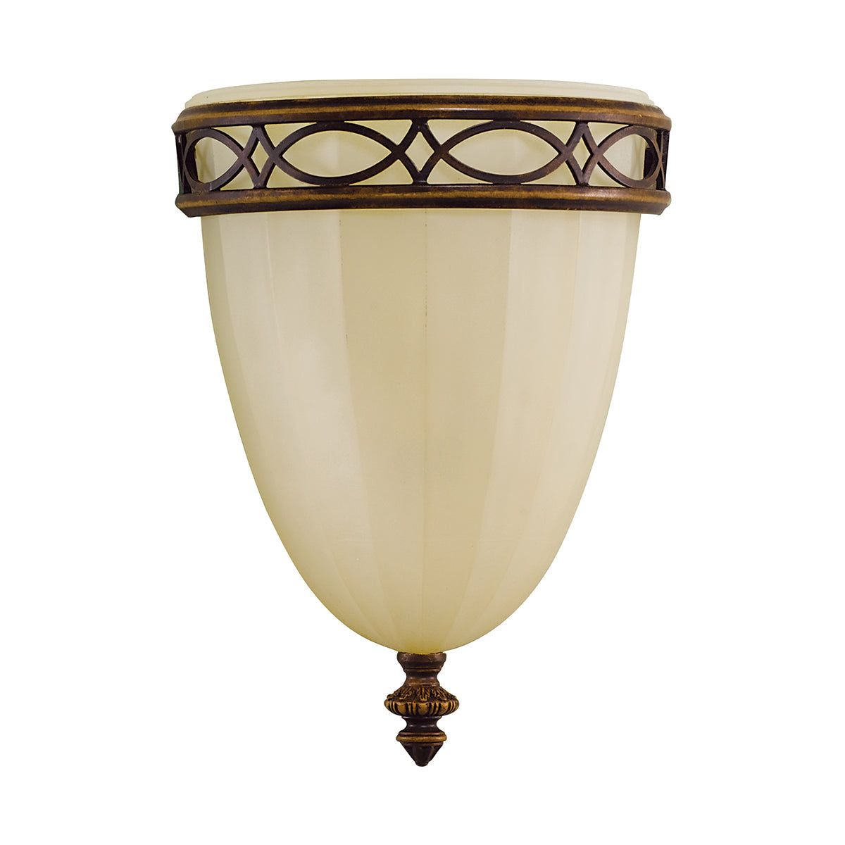 Drawing Room 1Lt Wall Uplighter - Walnut Finish
