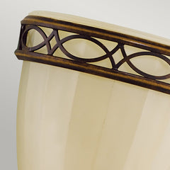 Drawing Room 1Lt Wall Uplighter - Walnut Finish