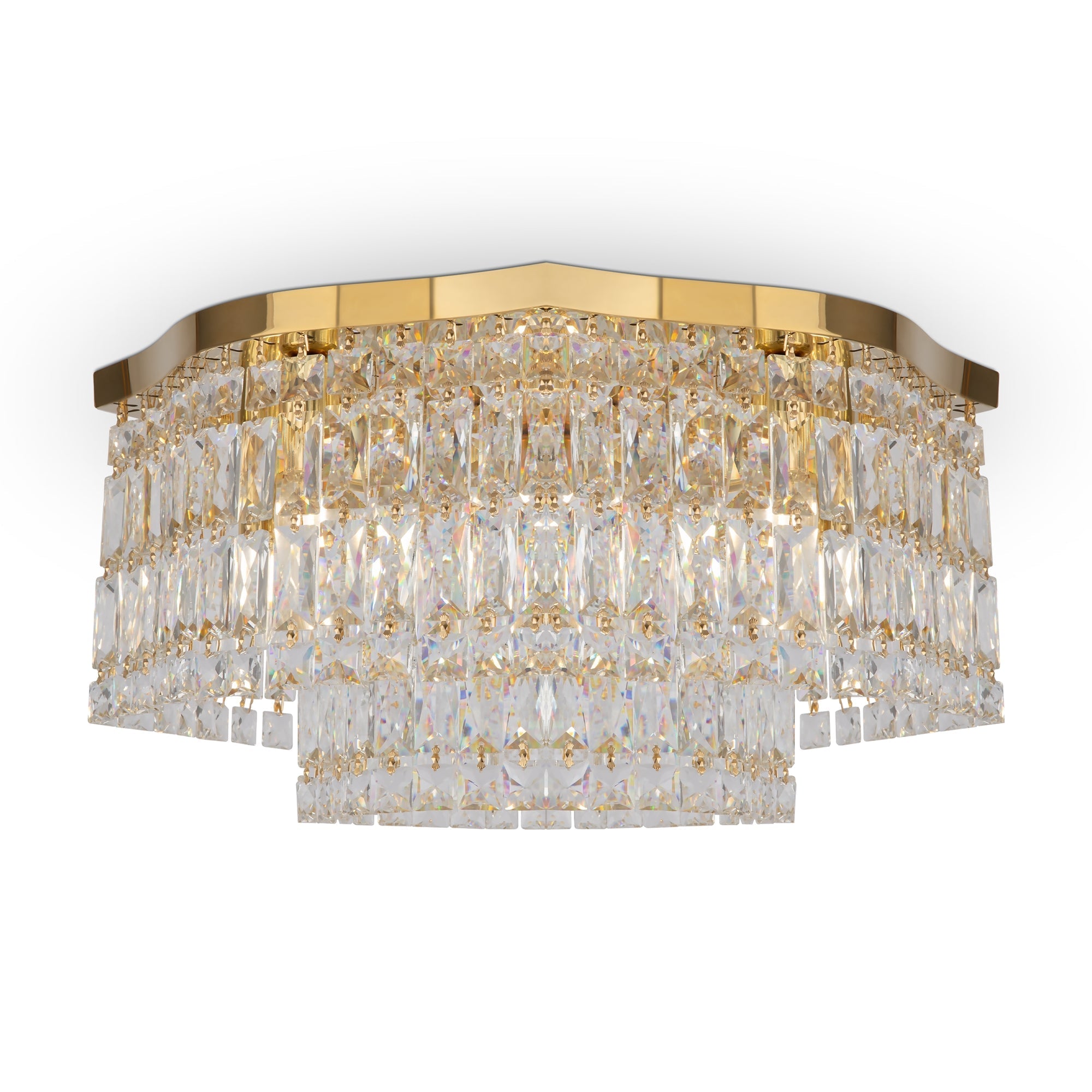 Dune 6lt Centre Ceiling Light - Gold/Chrome