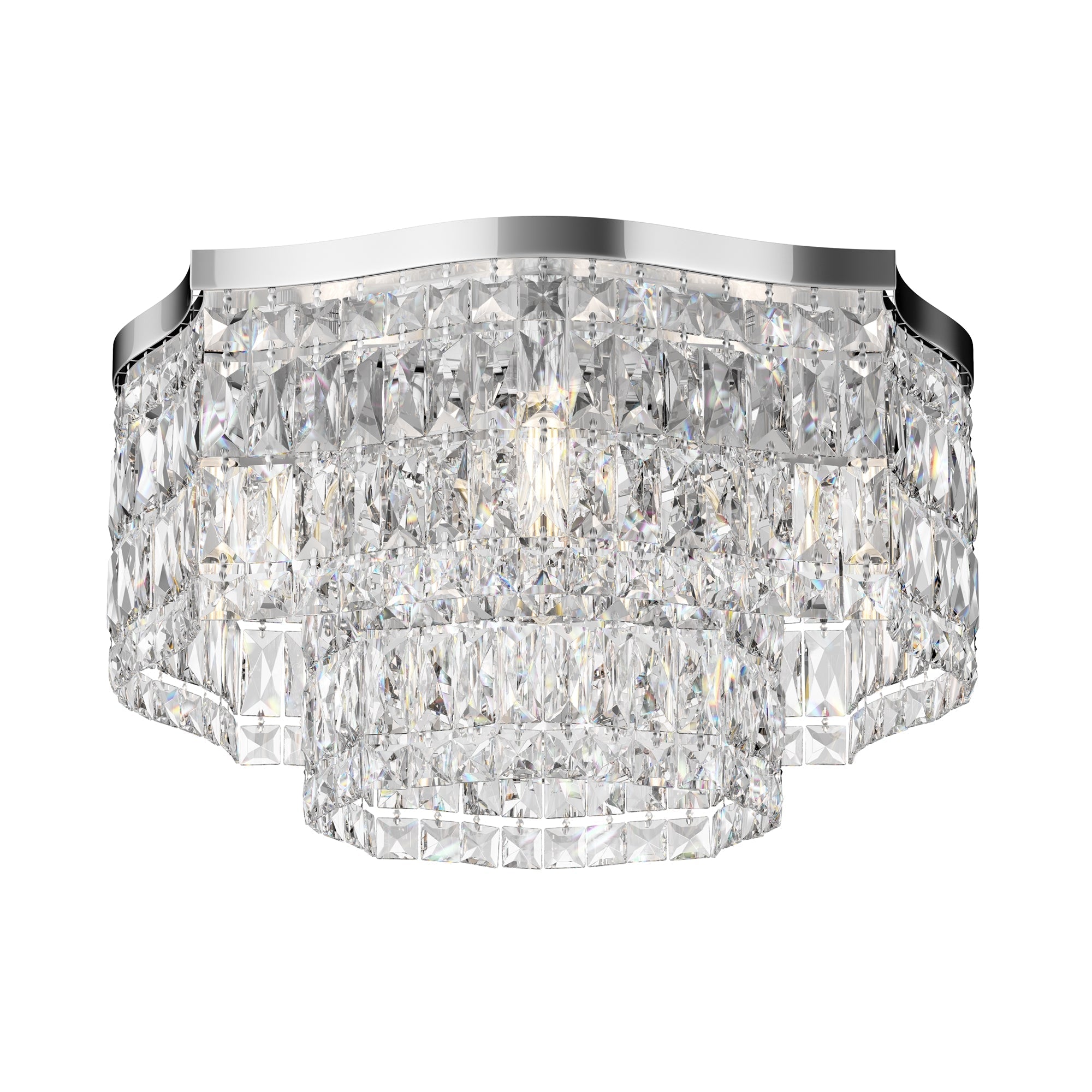 Dune 6lt Centre Ceiling Light - Gold/Chrome