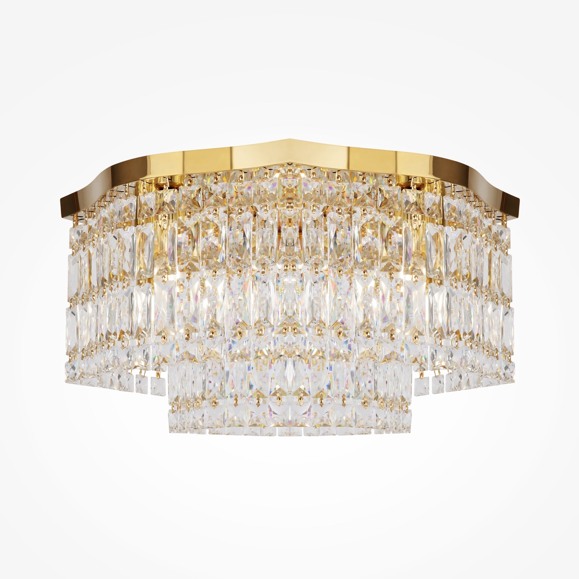 Dune 6lt Centre Ceiling Light - Gold/Chrome