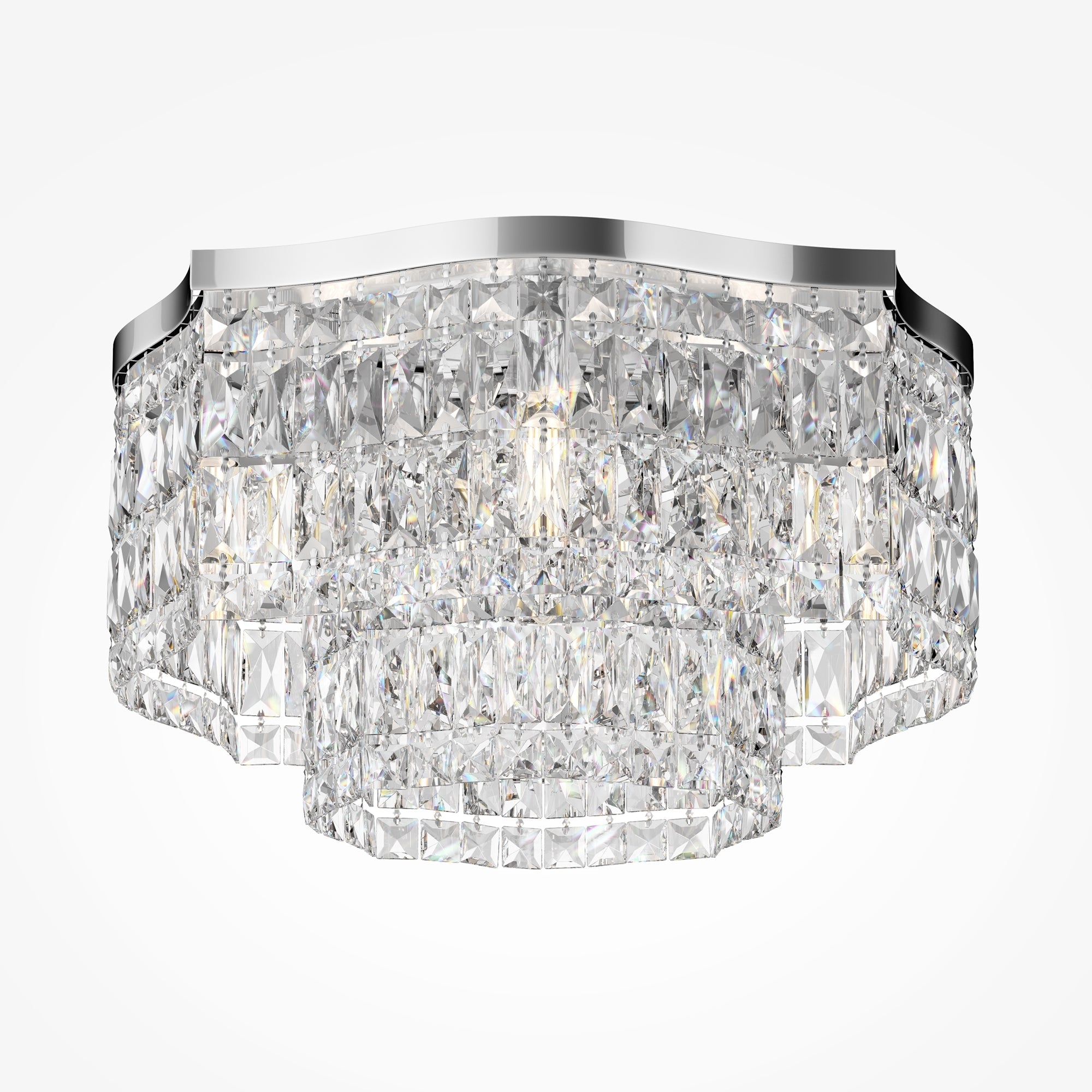 Dune 6lt Centre Ceiling Light - Gold/Chrome
