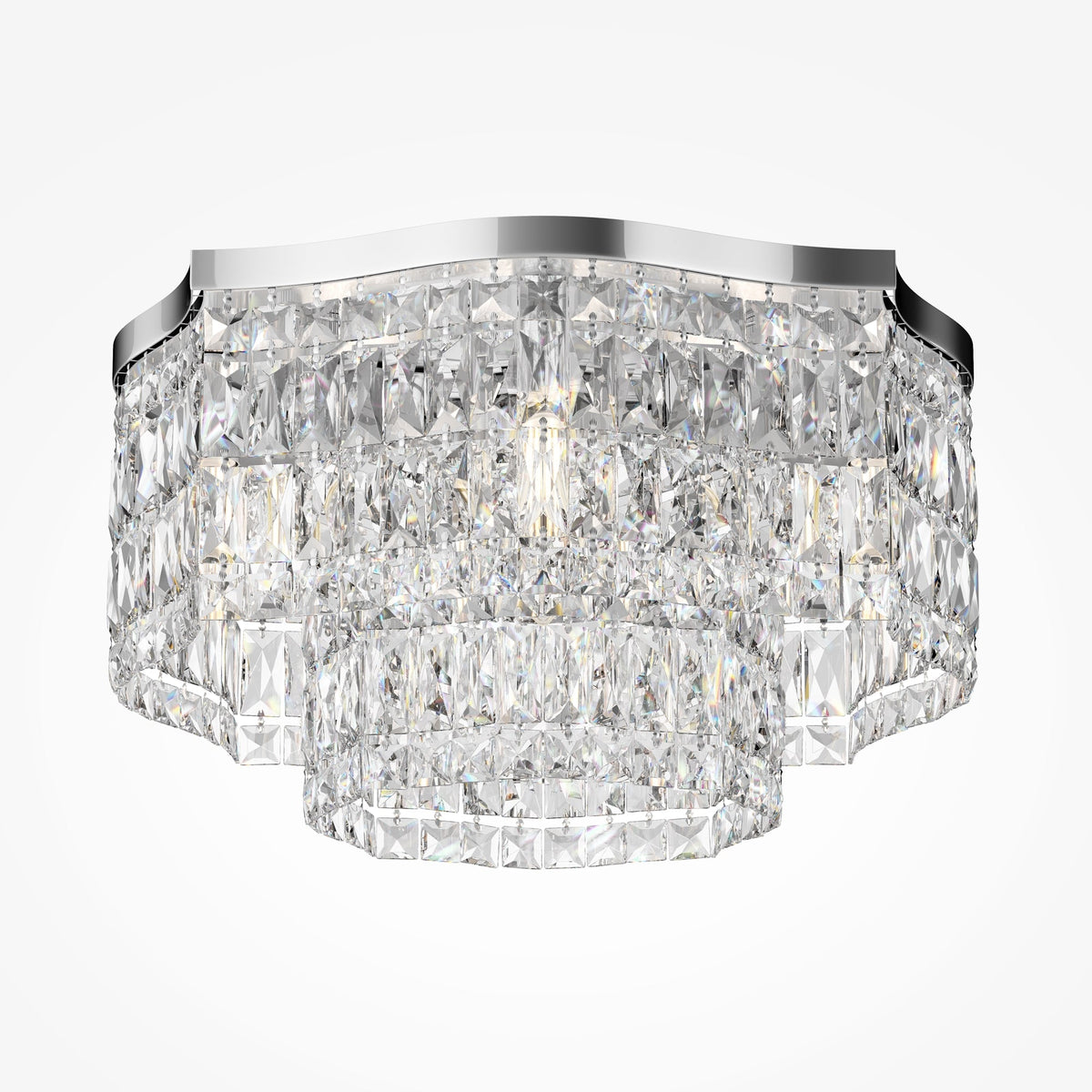 Dune 6lt Centre Ceiling Light - Gold/Chrome