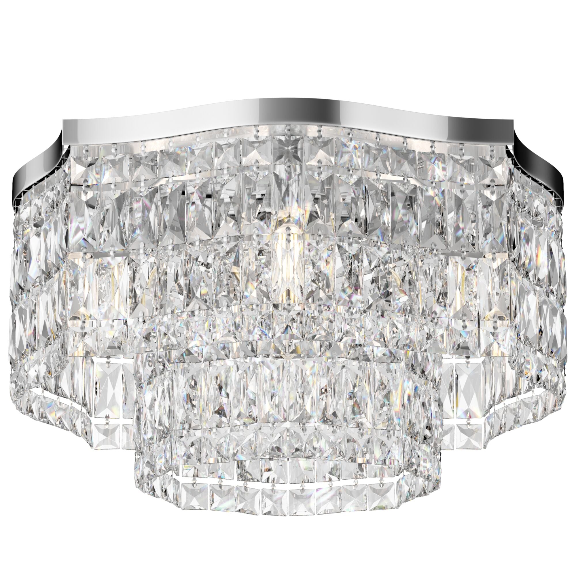 Dune 6lt Centre Ceiling Light - Gold/Chrome