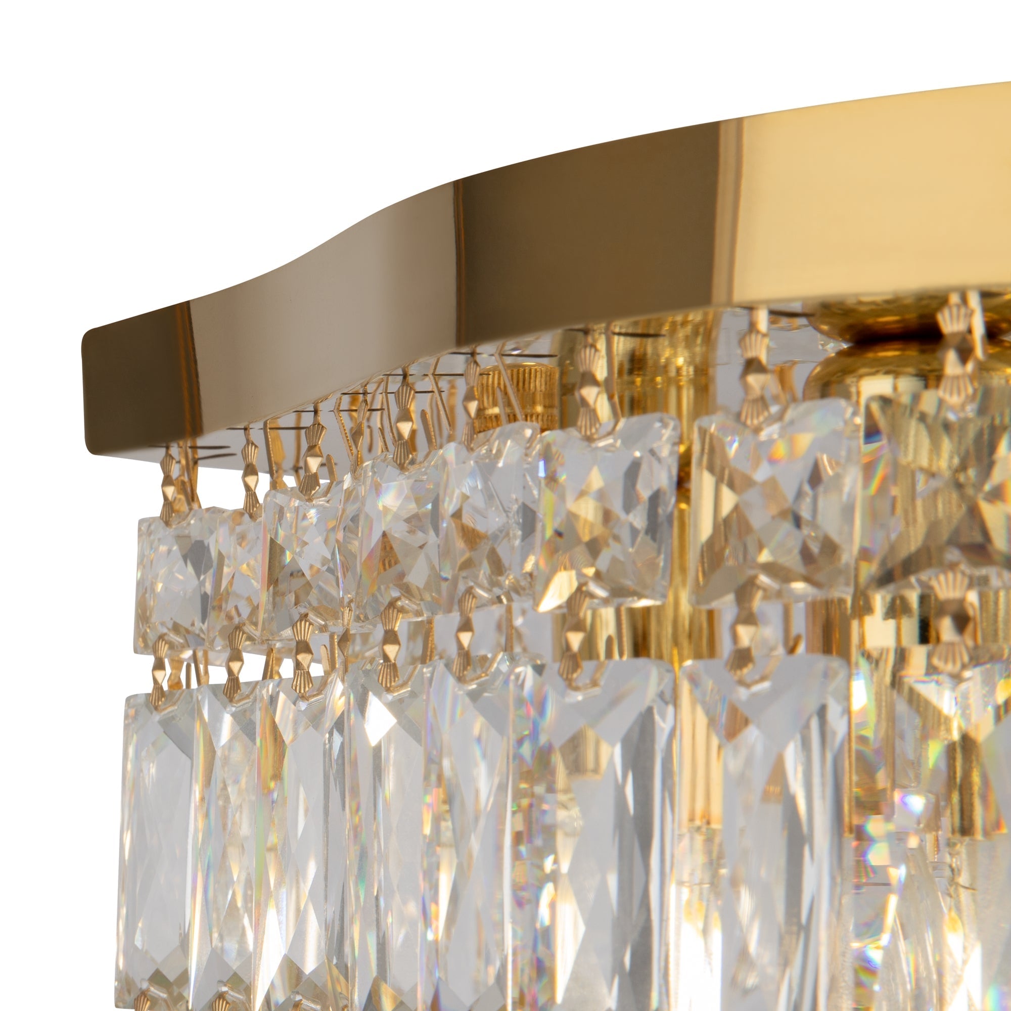 Dune 6lt Centre Ceiling Light - Gold/Chrome