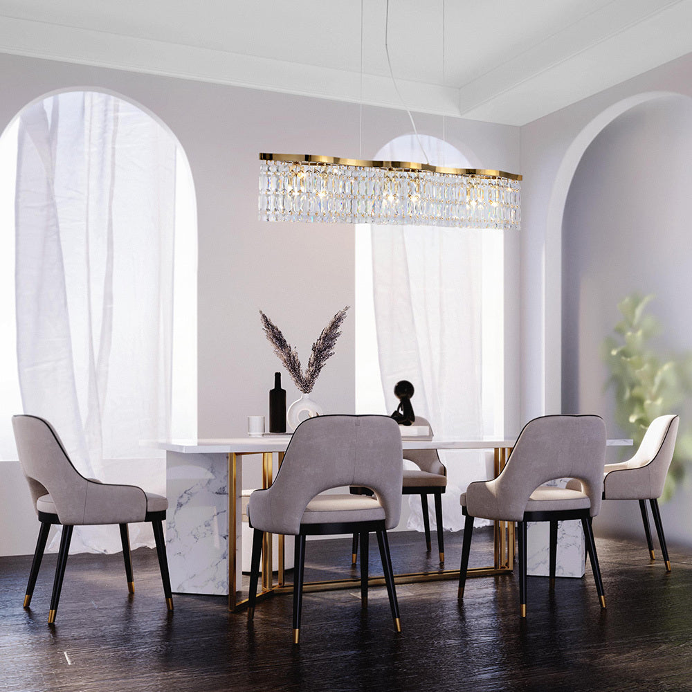 Dune 6lt Centre Ceiling Light - Gold/Chrome