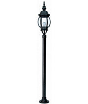 Duralighting' Mid-Height Black Post Large Head - Cusack Lighting
