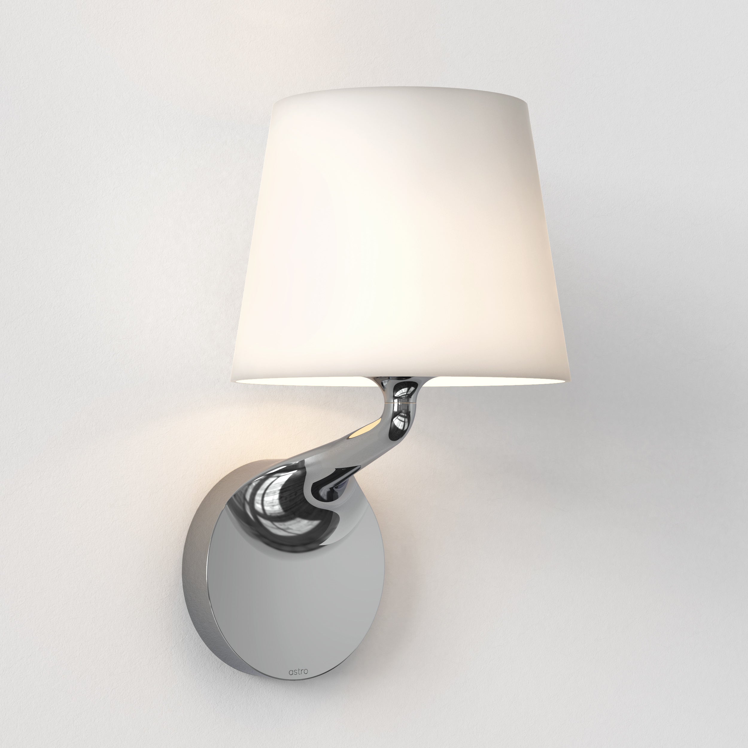 Millie Bathroom Wall Light- Polished Chrome/ Matt Black