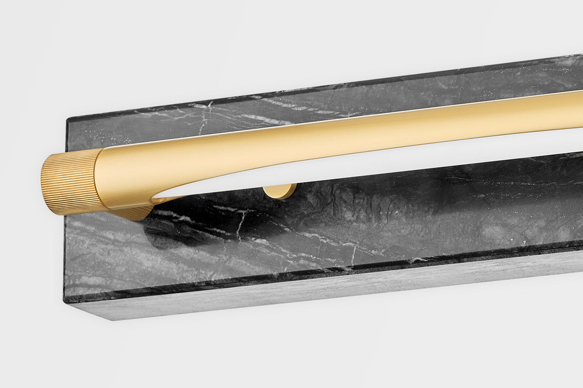 Hayden 1Lt Picture Light - Marble & Brass