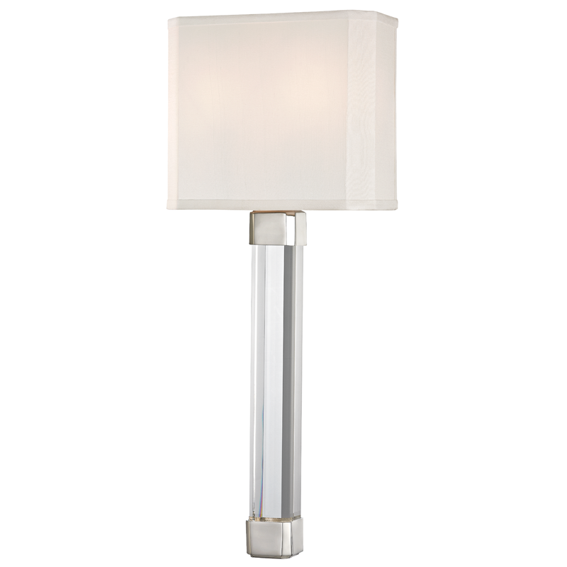 Larissa 2Lt Wall Sconce - Nickel/Brass