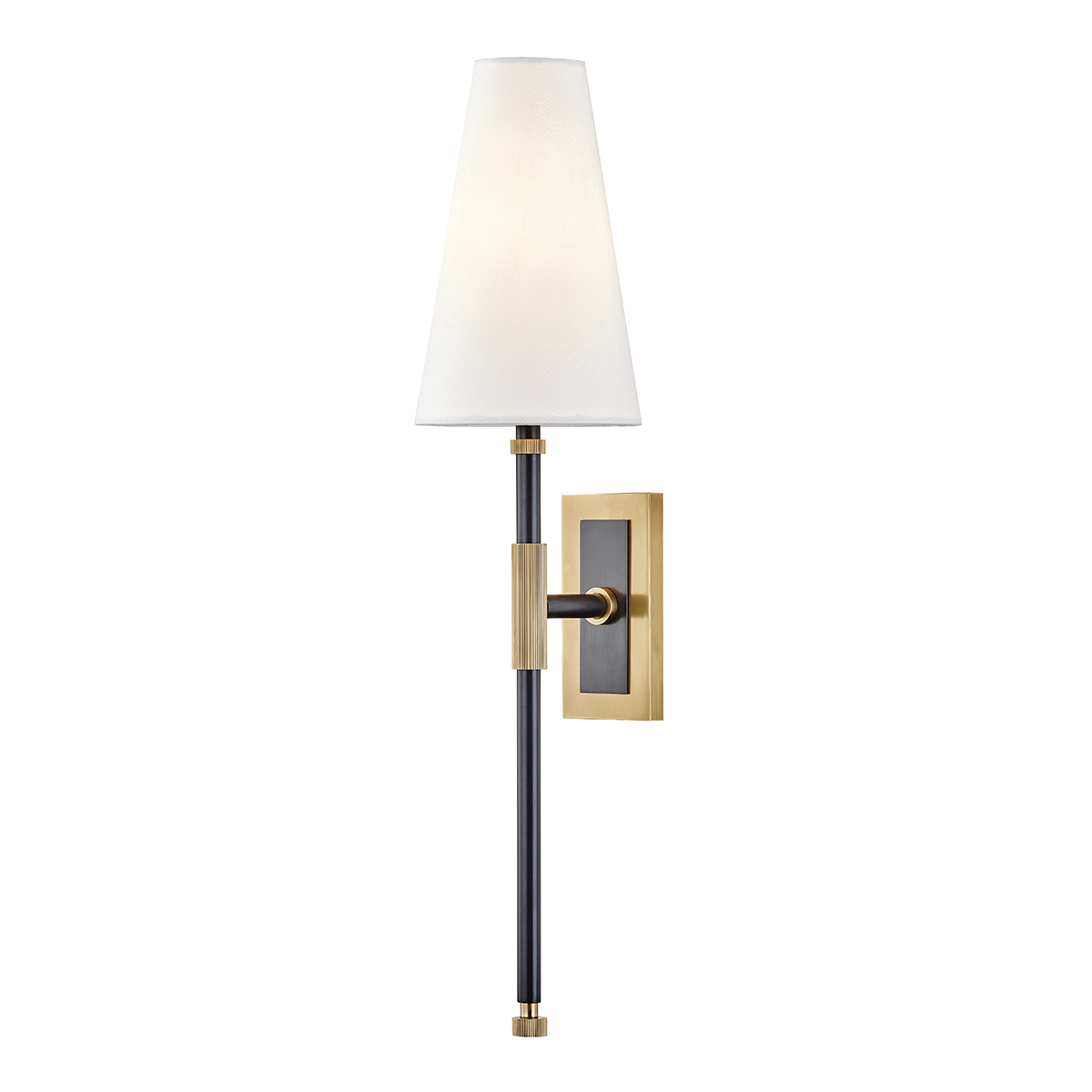 Bowery 1Lt Conical Wall Sconce - Old Bronze/Nickel