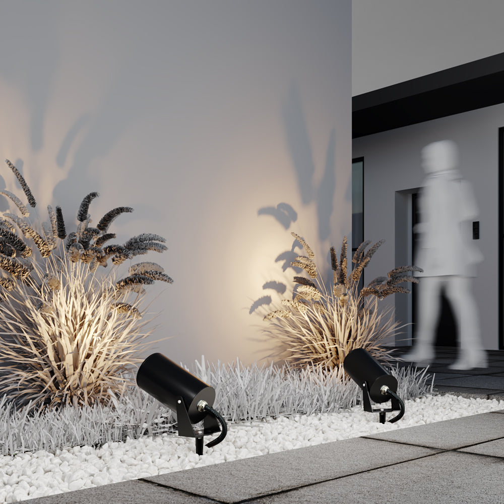 Bern Ground Spotlights/ Spike Lights IP65- Black/White Finishes