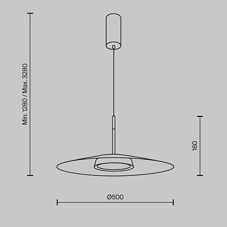 El Plate Pendant lamp- Black/ White Finishes