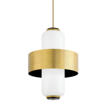 Melrose 4/6Lt Pendant - Brass & Opal