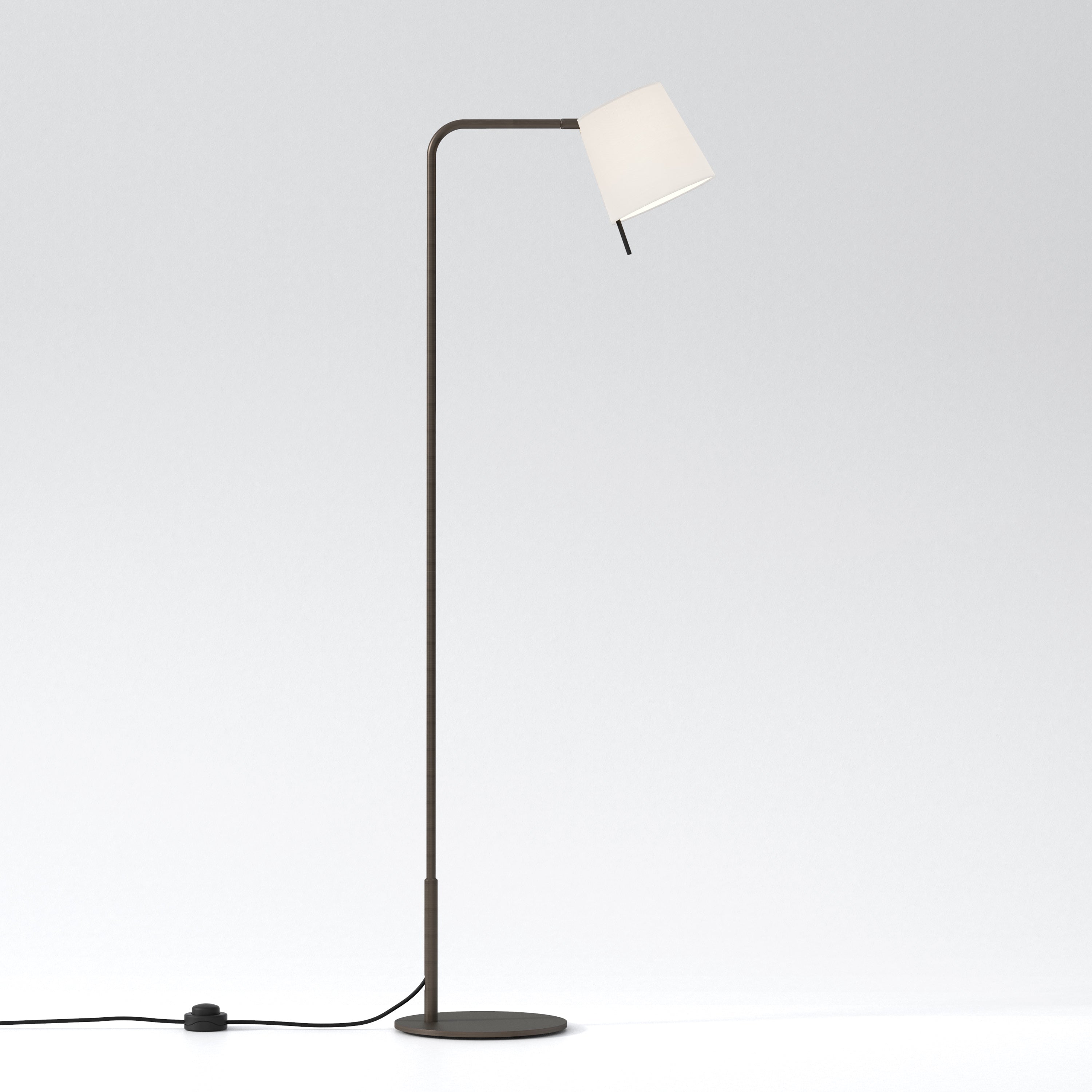 Mitsu Floor Lamp- Matt Nickel/ Bronze