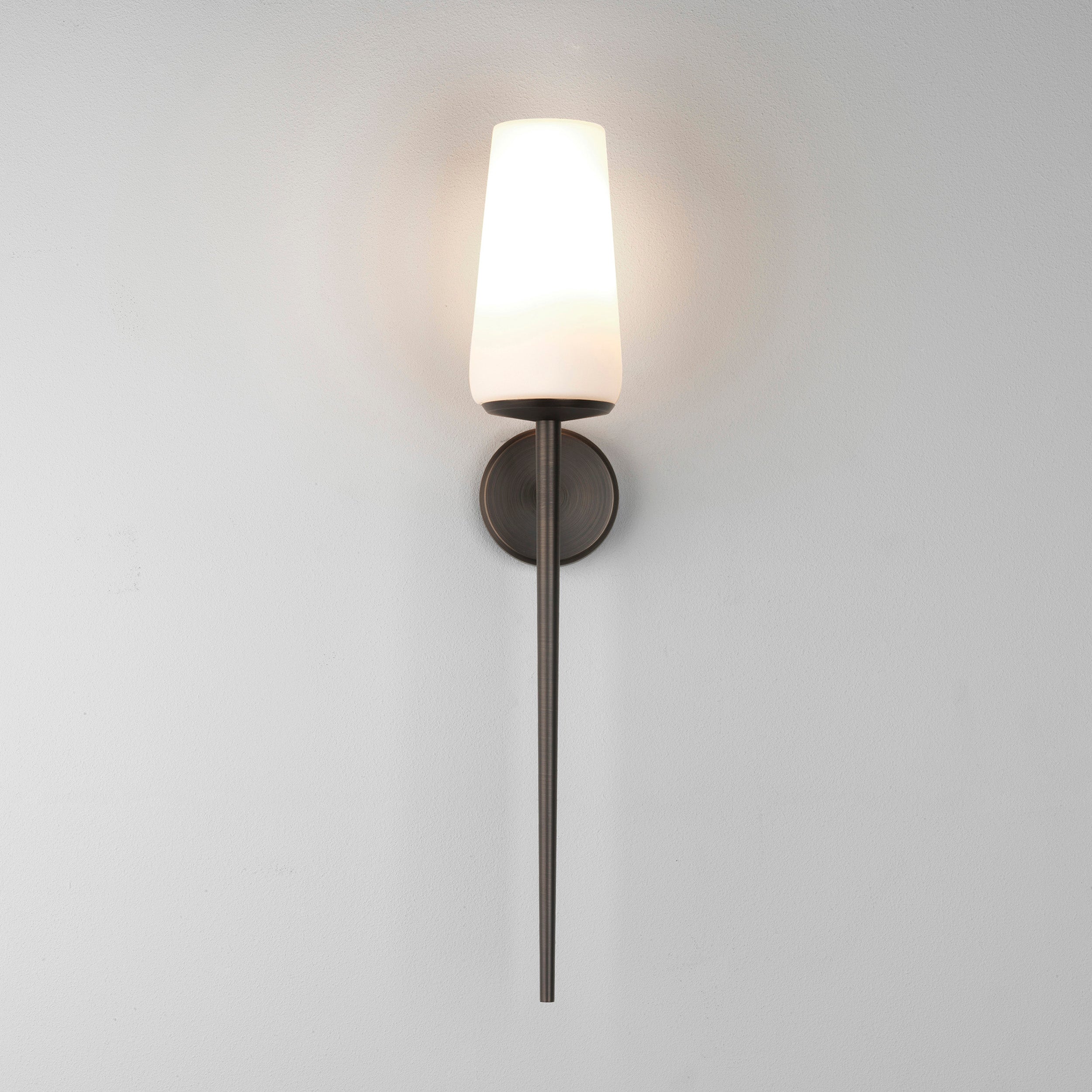 Beauville Bathroom Wall Light- Polished Chrome/ Bronze