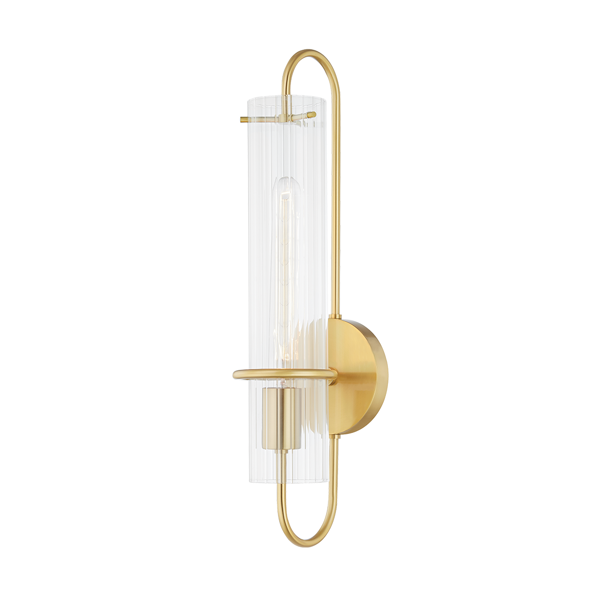 Beck 1Lt Wall Sconce - Brass/Nickel
