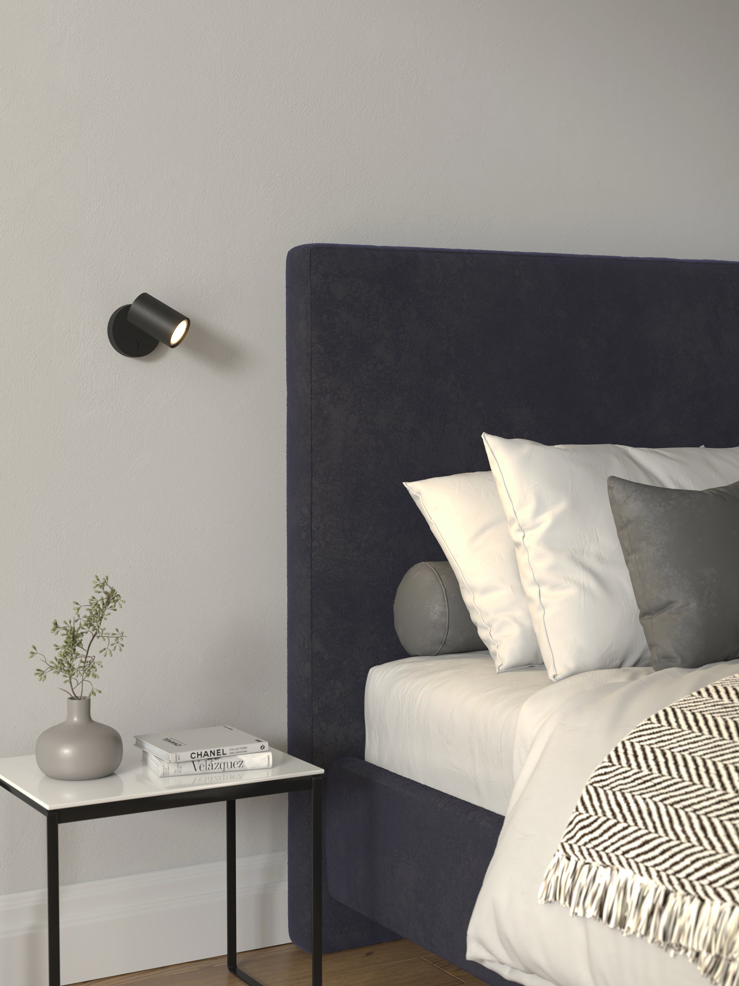 Ascoli Single Switched Reading Light - Various Finishes