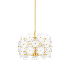 Zoella 3/5Lt Chandelier - Aged Brass