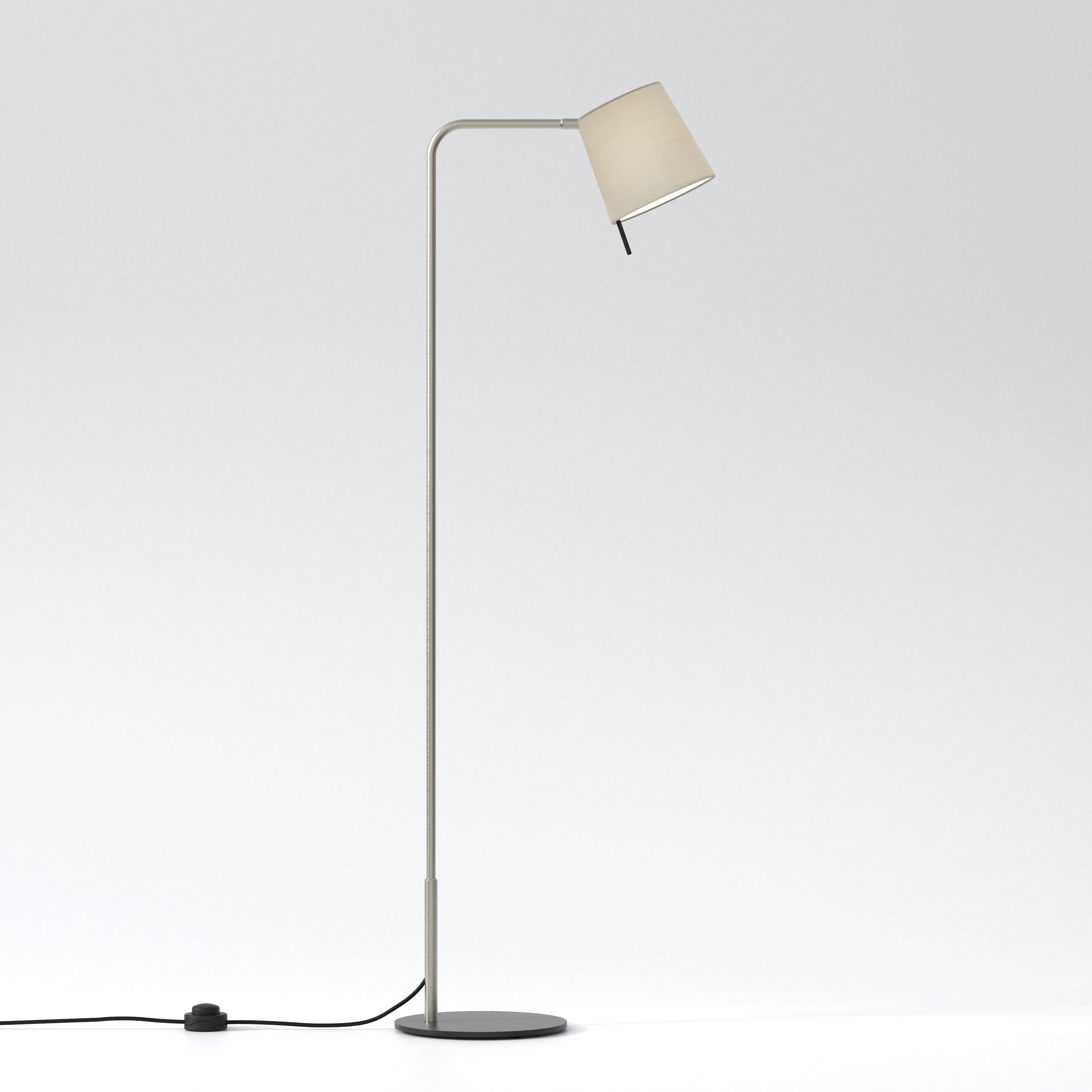 Mitsu Floor Lamp- Matt Nickel/ Bronze