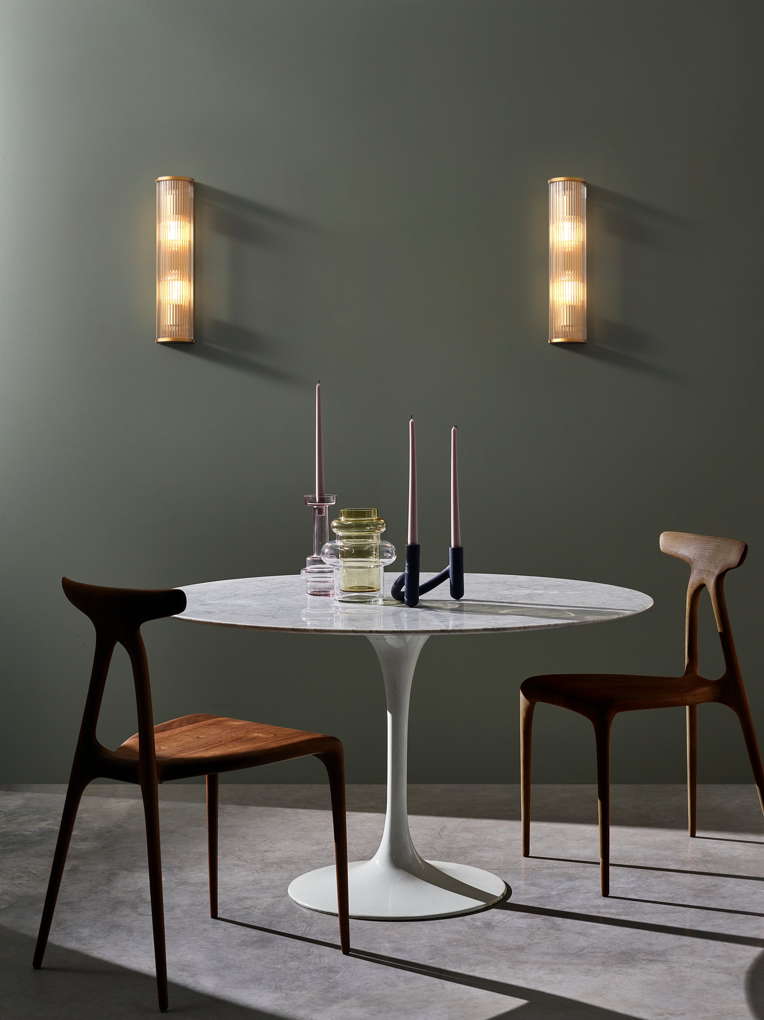 Avignon Round 375/525 Indoor Wall Light - Bronze/Antique Brass Finish