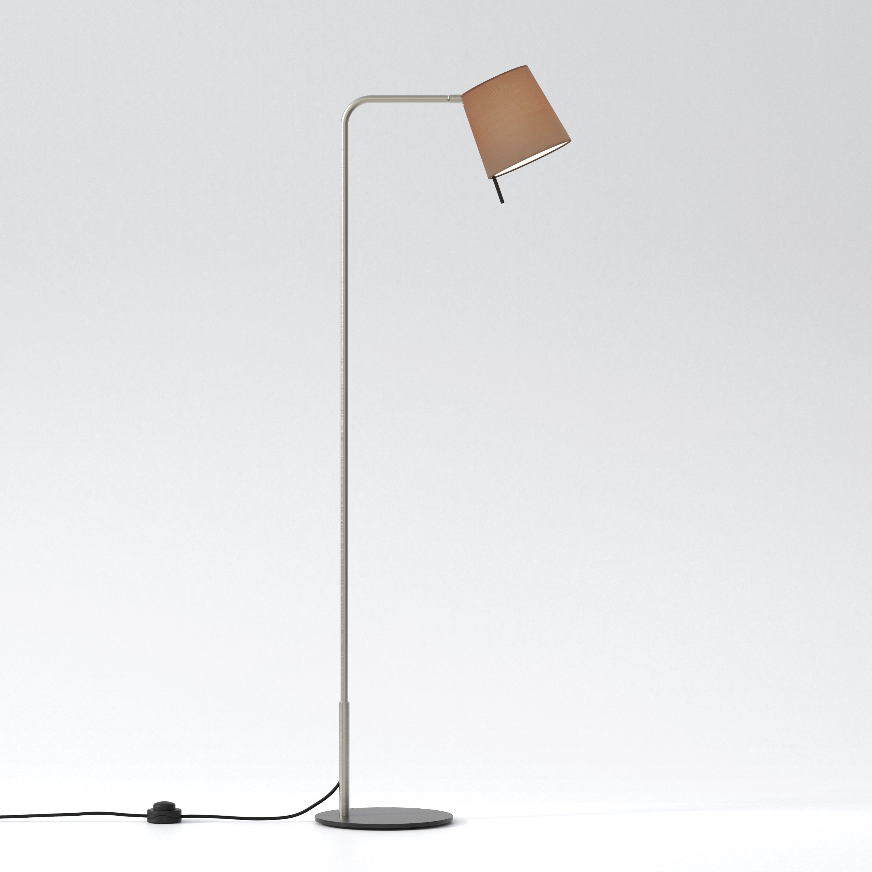 Mitsu Floor Lamp- Matt Nickel/ Bronze