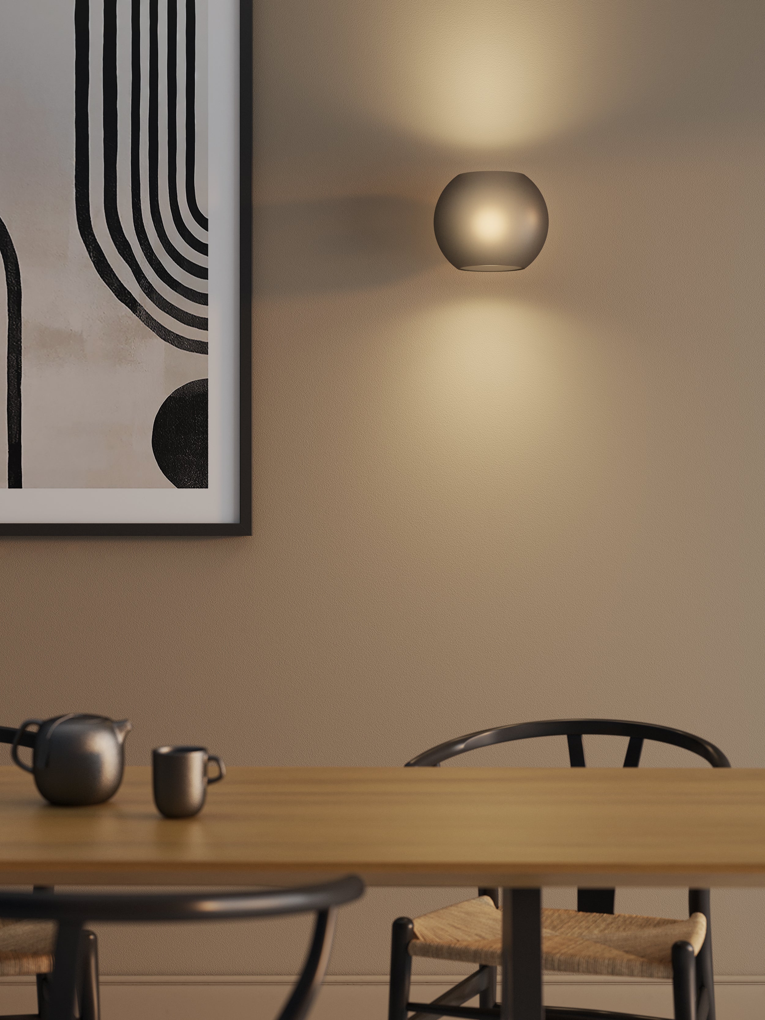 Luna Indoor Wall Light in Various Finishes E27 IP20