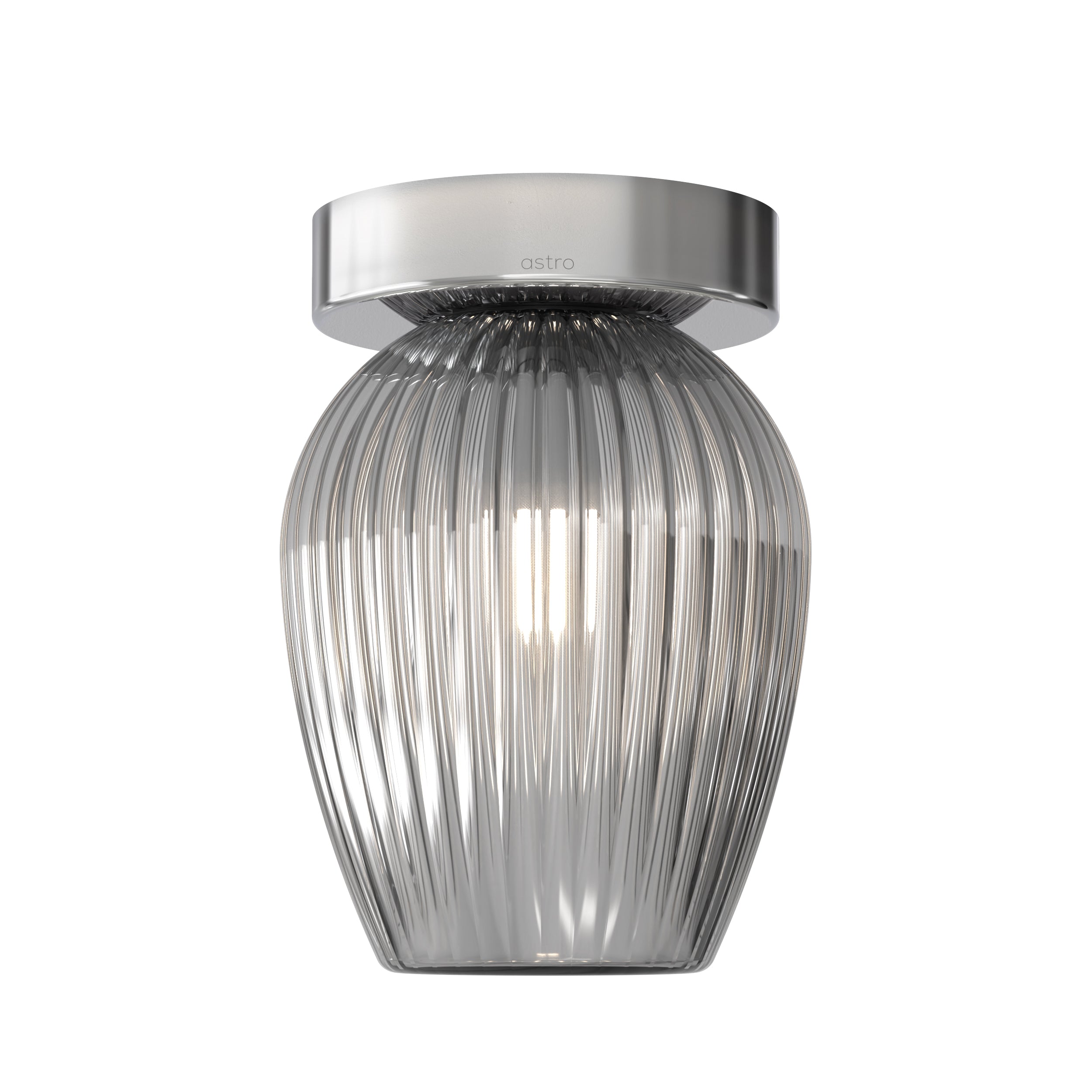 Tacoma Tulip Ribbed Glass