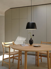 Taiko Pendant Indoor Pedant in Matt Black/Matt White E27 IP20