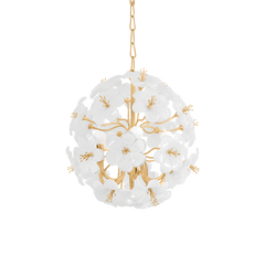 Hygea 6/8Lt Chandelier - Gold Leaf
