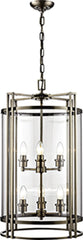 Eaton Pendant 3,4,6,12 Light- Polished Chrome/ Antique Brass