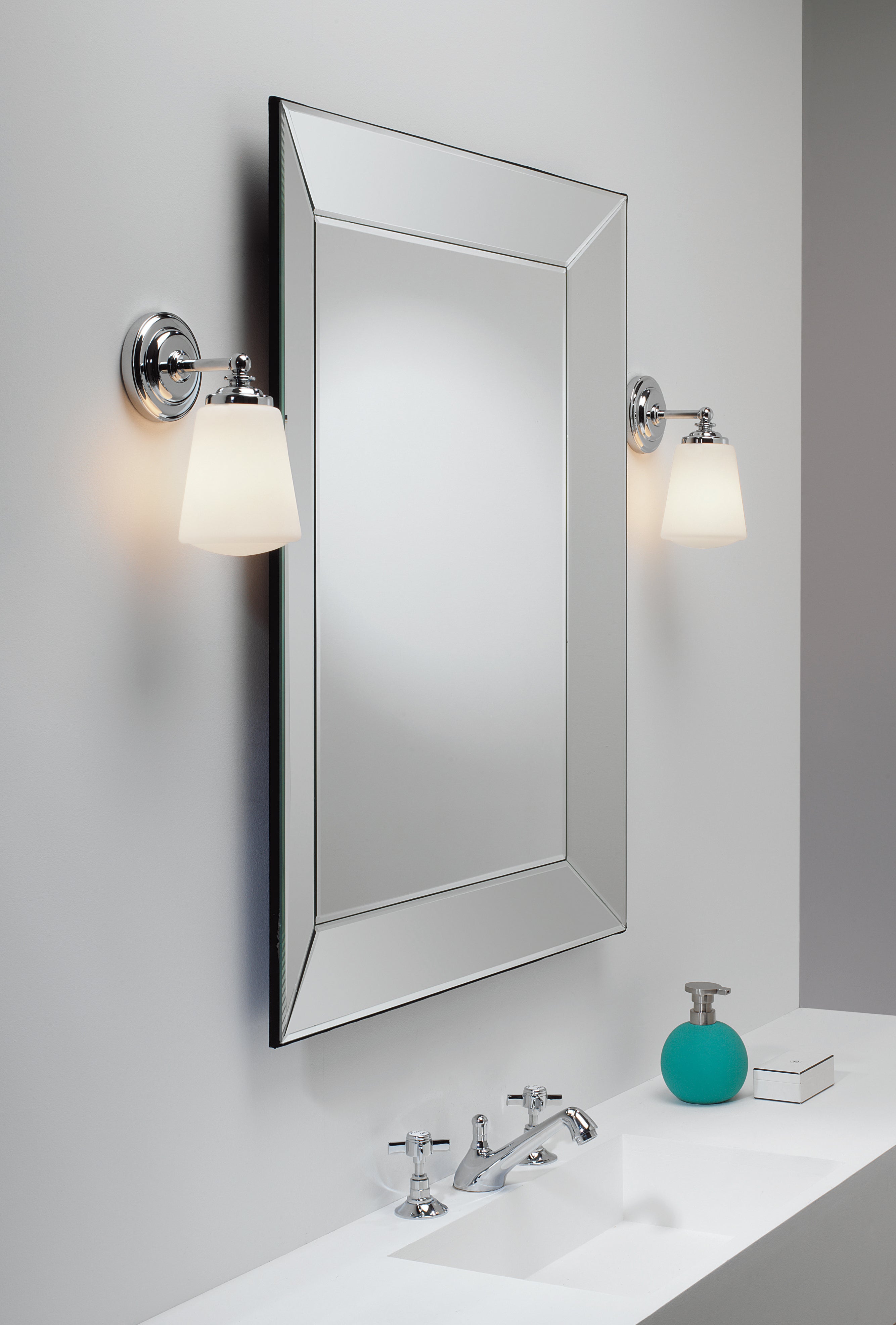 Anton Bathroom Wall Light In Various Finishes E14 IP44