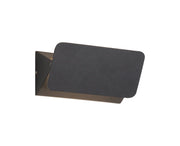 Ebony Up & Downward Lighting Wall Lamp, 1 x 5W LED, 3000K, 190lm, IP54, Anthracite, Sand White 3yrs Warranty